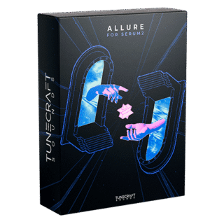 Allure for Serum 2 Product Box Allure for Serum 2 product box mockup