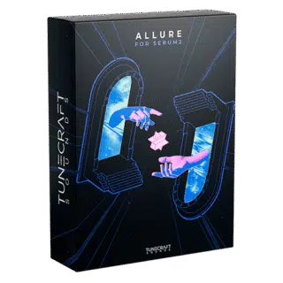 Allure for Serum 2 Product Box Allure for Serum 2 product box mockup